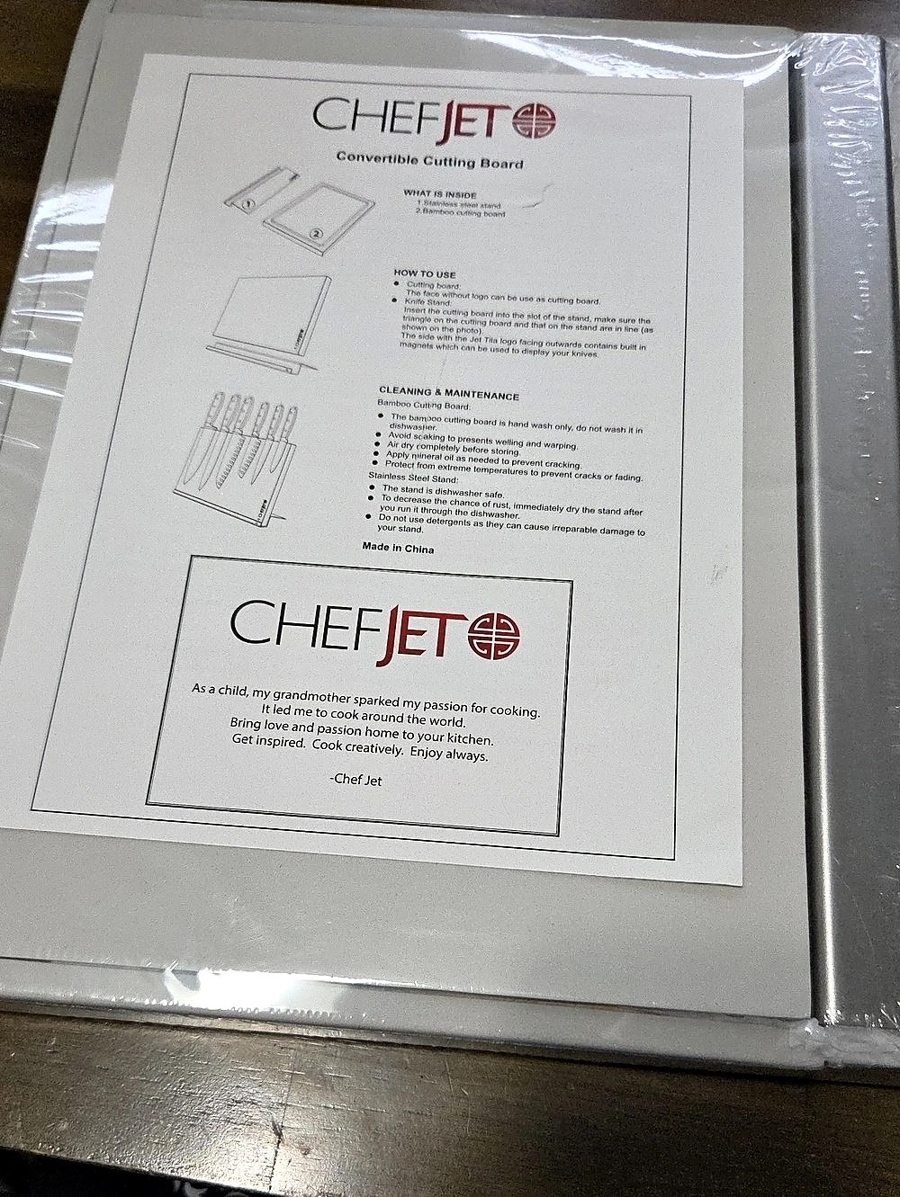 ChefJet Convertible Cutting Board NWT